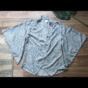 🎁 Japna | Turquoise Kaleidoscope Kimono